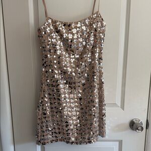 Zara Sparkling Sequin Mini Dress